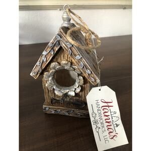 Hannah's Handiworks Decorative Bird House NWT Shabby Chic Farmhouse